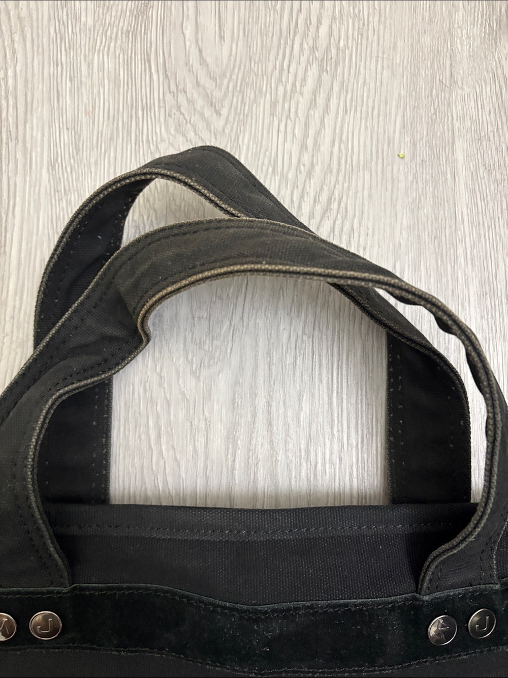 Marc Jacobs Black Canvas Shoulder Tote with Logo - Picture 4 of 4
